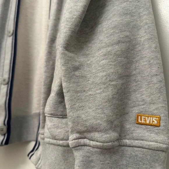 Levi's® Mens Vintage 90s Athletics Style Gold Tab™ Premium Off Court Cardigan - Picture 7 of 9